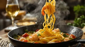 Fini les pâtes aux crevettes sèches : cette sauce au vin blanc et basilic change tout en 15 minutes