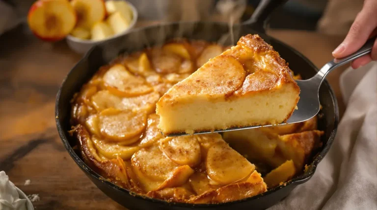 Gâteau aux pommes à la poêle : ma recette sans four, prête en quelques minutes