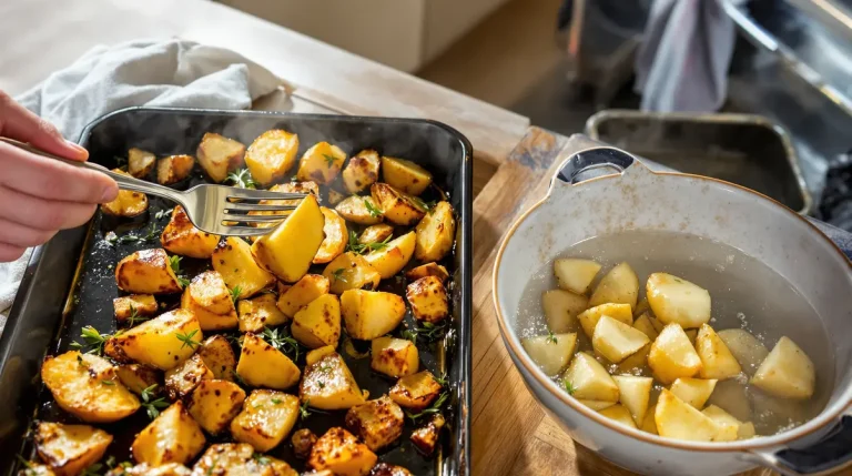 Pommes de terre au four : l’astuce simple que j’utilise pour les rendre croustillantes à tous les coups