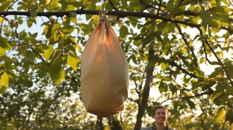 Ce sac en papier kraft accroché dès aujourd’hui à une branche éloigne les frelons asiatiques tout l’été