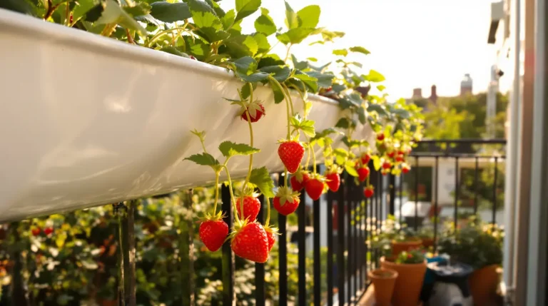 Fraises : l’astuce de la gouttière permet de récolter deux fois plus de fruits sur le balcon