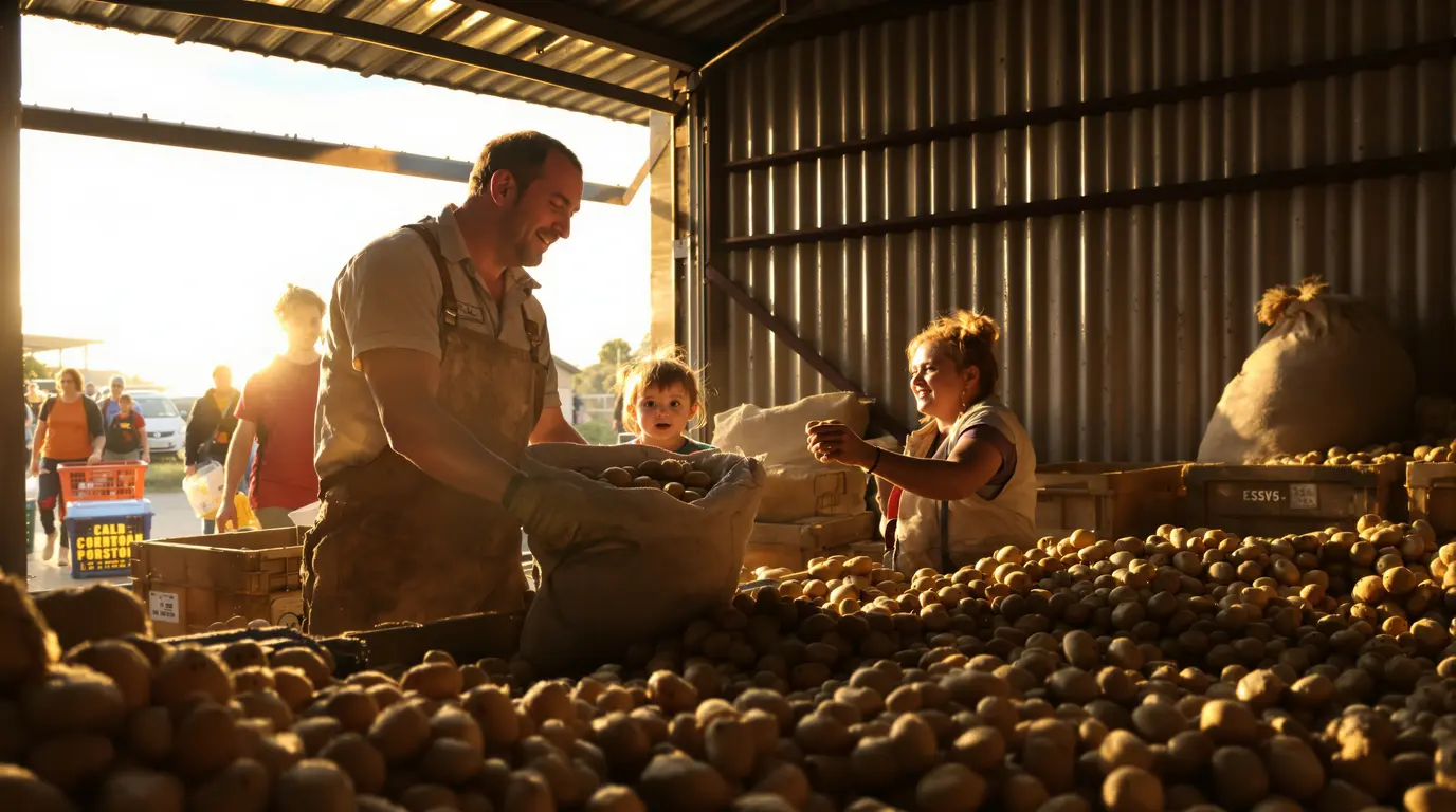 Pas-de-Calais : au lieu de les jeter, un agriculteur offre gratuitement ses pommes de terre invendues Pas-de-Calais : au lieu de les jeter, un agriculteur offre gratuitement ses pommes de terre invendues