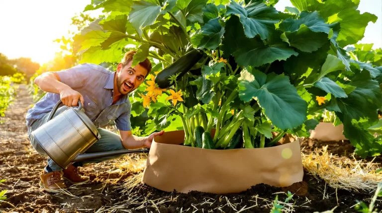 Accueil Courgettes : ce matériau du quotidien au pied des plants vous fait récolter jusqu’à 5 fois plus cet été