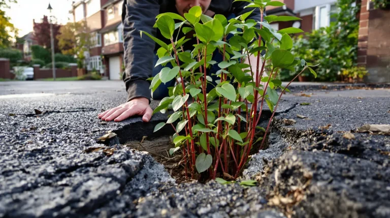 Depuis 2025, cette plante qui traverse l’asphalte est interdite à la vente et au transport dans l’UE