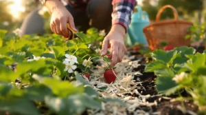 Fraisiers en fleurs : les gestes indispensables à faire dès maintenant pour garantir une récolte abondante