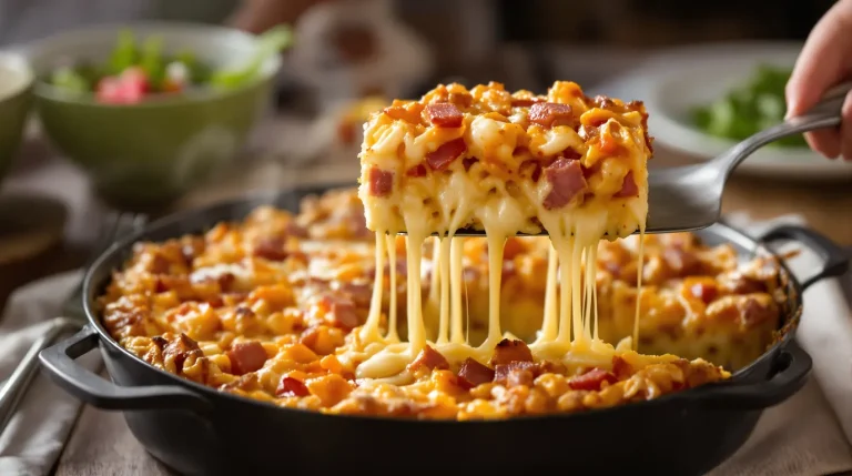 Accueil Gâteau de coquillettes au jambon : ma recette croquante et fondante qui régale toute la famille