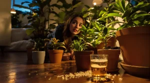 J’ai posé un simple verre près de mes plantes le soir : le lendemain, plus un seul moucheron chez moi