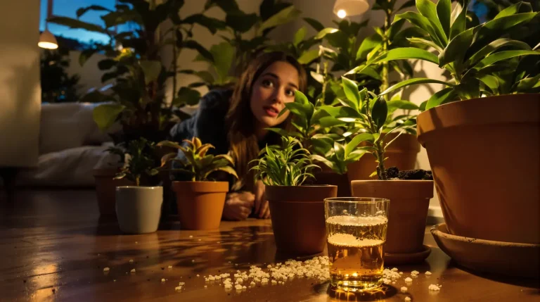 J’ai posé un simple verre près de mes plantes le soir : le lendemain, plus un seul moucheron chez moi J’ai posé un simple verre près de mes plantes le soir : le lendemain, plus un seul moucheron chez moi