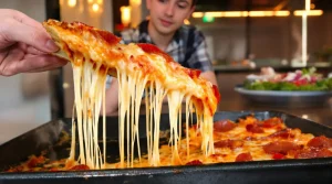 Pan Pan installe rue d’Aboukir la pizza épaisse de Détroit, avec sa croûte au cheddar