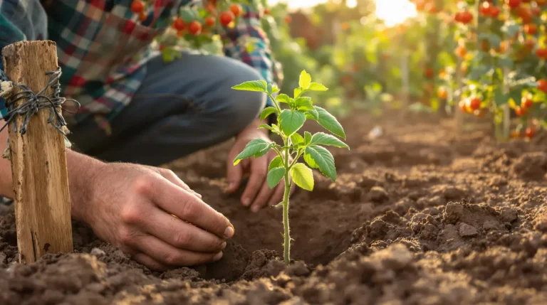 Accueil Plantez cette feuille au pied de vos tomates : voici pourquoi elle booste nettement votre récolte