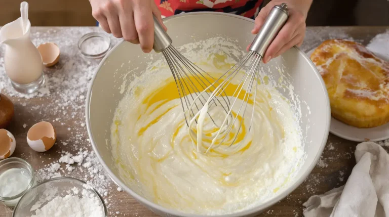 Pourquoi, dans un gâteau au yaourt, faut-il fouetter sucre et jaunes d'œufs jusqu'à ce qu'ils blanchissent ? Pourquoi, dans un gâteau au yaourt, faut-il fouetter sucre et jaunes d'œufs jusqu'à ce qu'ils blanchissent ?