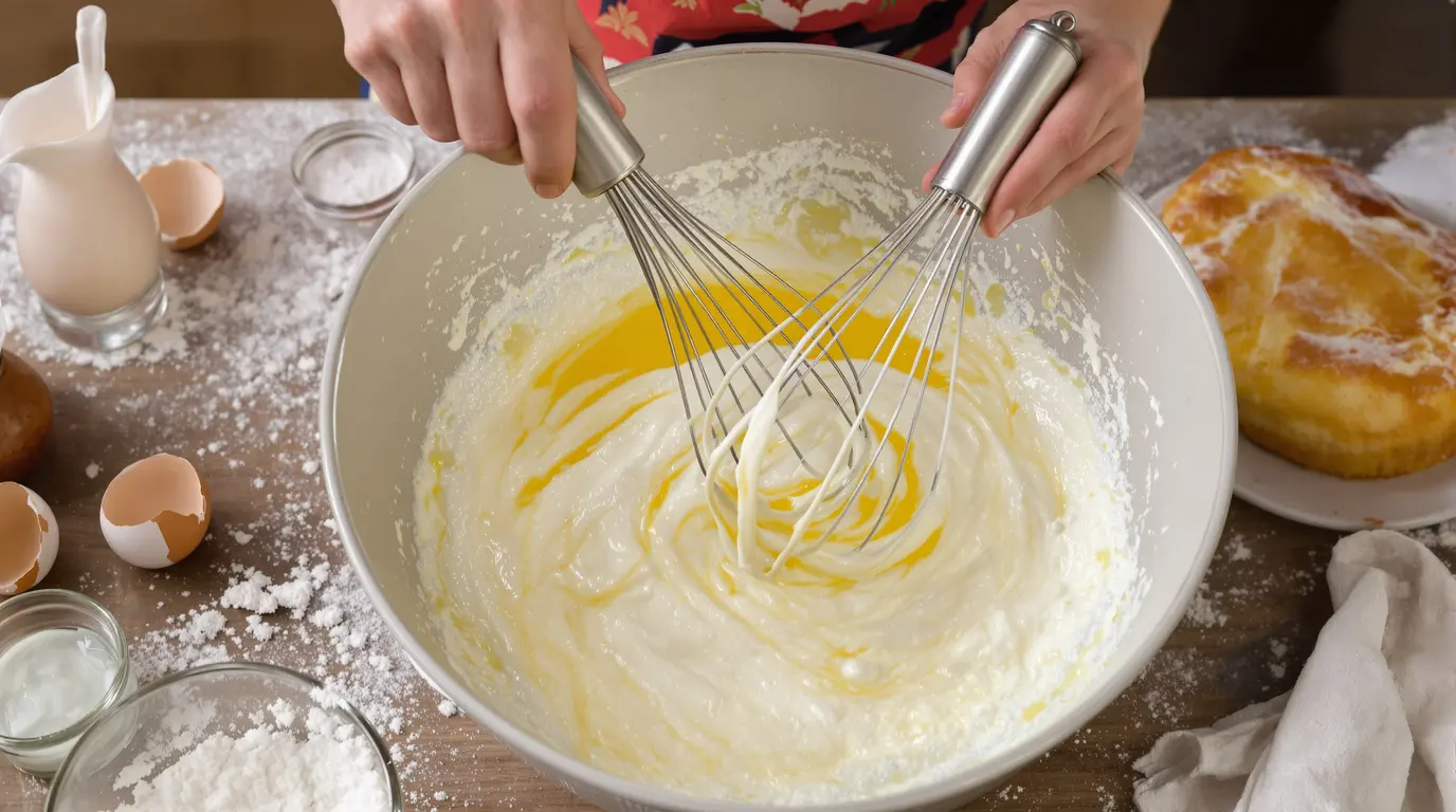 Pourquoi, dans un gâteau au yaourt, faut-il fouetter sucre et jaunes d'œufs jusqu'à ce qu'ils blanchissent ? Pourquoi, dans un gâteau au yaourt, faut-il fouetter sucre et jaunes d'œufs jusqu'à ce qu'ils blanchissent ?
