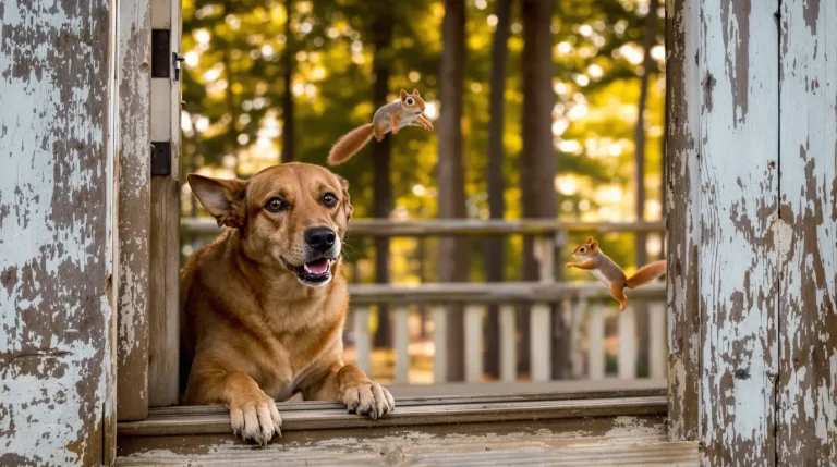 Accueil Relâché dans la forêt, cet écureuil revient chaque matin jouer avec sa meilleure amie canine