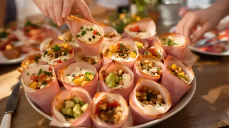 Roulez une tranche de jambon, ajoutez cette garniture et vos invités se ruent sur le plateau apéro