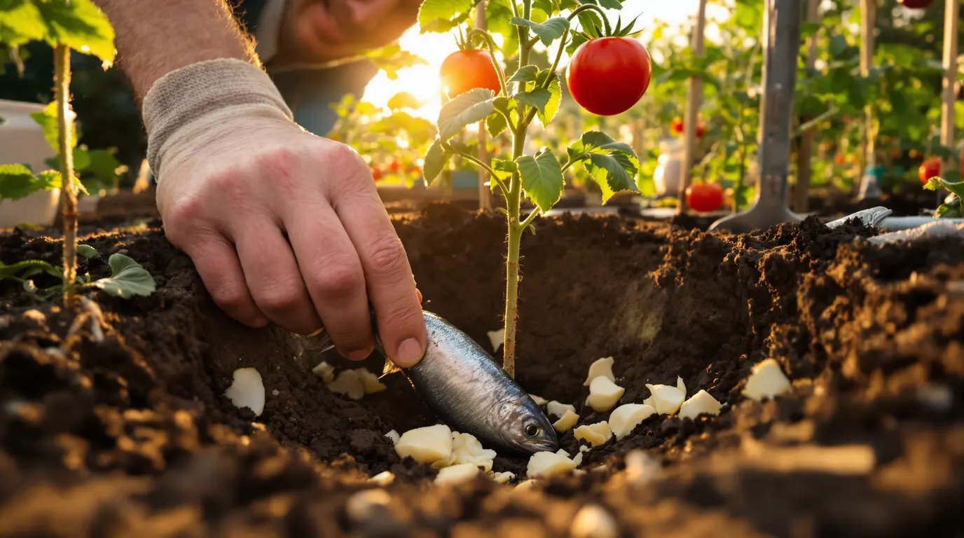 Tomates au potager : l’ingrédient naturel à enterrer au pied pour une récolte spectaculaire Tomates au potager : l’ingrédient naturel à enterrer au pied pour une récolte spectaculaire