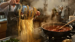 Une cheffe italienne m'a vue égoutter mes pâtes dans l'évier : sa réaction m'a révélé ma gaffe