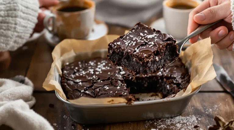 Brownie healthy express : chocolat intense, zéro farine et 4 ingrédients du placard pour l’hiver Brownie healthy express : chocolat intense, zéro farine et 4 ingrédients du placard pour l’hiver