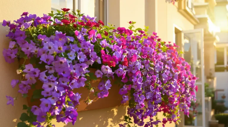 Accueil Fini les géraniums grillés au soleil : cette fleur en éventail cascade sans faner jusqu’en octobre