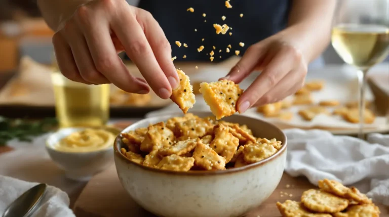 Accueil « Je les prépare en 10 minutes pour l’apéro » : mes crackers maison au fromage et graines, plus savoureux