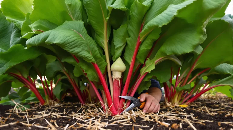 La rhubarbe pousse vigoureusement et fructifie si vous faites cette tâche simple en juin La rhubarbe pousse vigoureusement et fructifie si vous faites cette tâche simple en juin