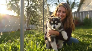 Le Pomsky de 7 mois disparaît du jardin grillagé : 2 semaines plus tard, la famille le retrouve