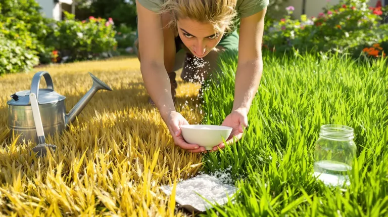Les jardiniers sont invites a saupoudrer leur pelouse d’un produit de bain a 1 € pour doper la pousse de l’herbe avant l’ete Les jardiniers sont invites a saupoudrer leur pelouse d’un produit de bain a 1 € pour doper la pousse de l’herbe avant l’ete