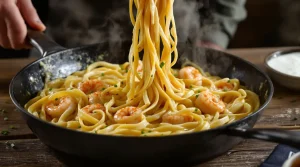 Linguine aux poireaux et crevettes : ma crème onctueuse révèle pourquoi ce plat fait toujours effet