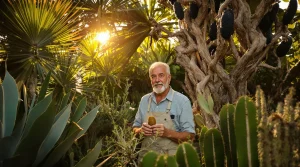 Palmiers, cactus, caroubiers… il fait pousser une véritable oasis dans son jardin de l’île de Ré