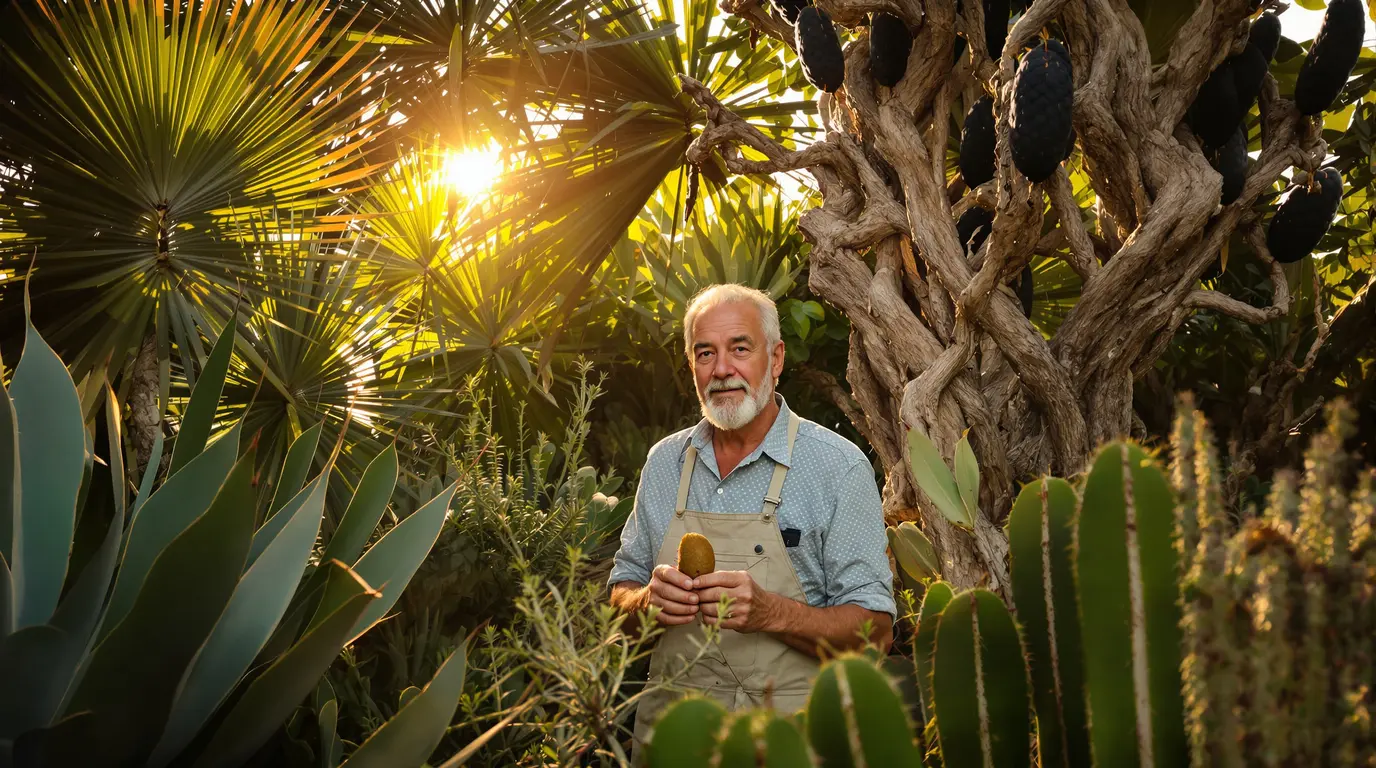 Palmiers, cactus, caroubiers… il fait pousser une véritable oasis dans son jardin de l’île de Ré Palmiers, cactus, caroubiers… il fait pousser une véritable oasis dans son jardin de l’île de Ré