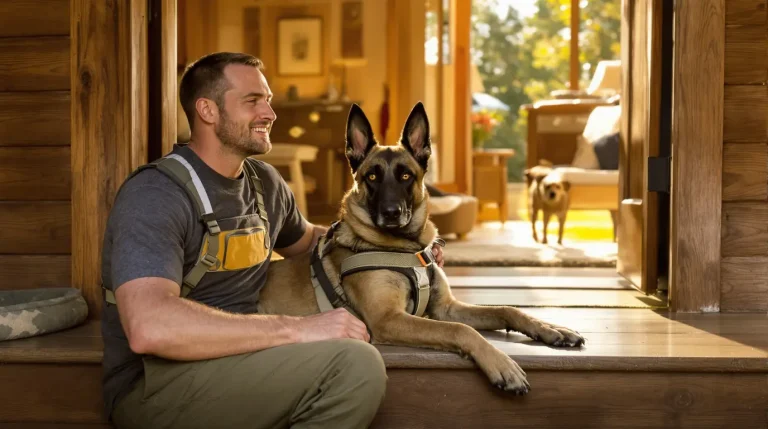 Pour rester avec le Malinois de mission, ce maître-chien l’adopte et lui offre une retraite dorée