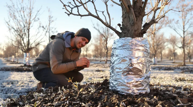 Un rouleau d’aluminium suffit pour sauver ses arbres fruitiers et éviter les dégâts chaque hiver