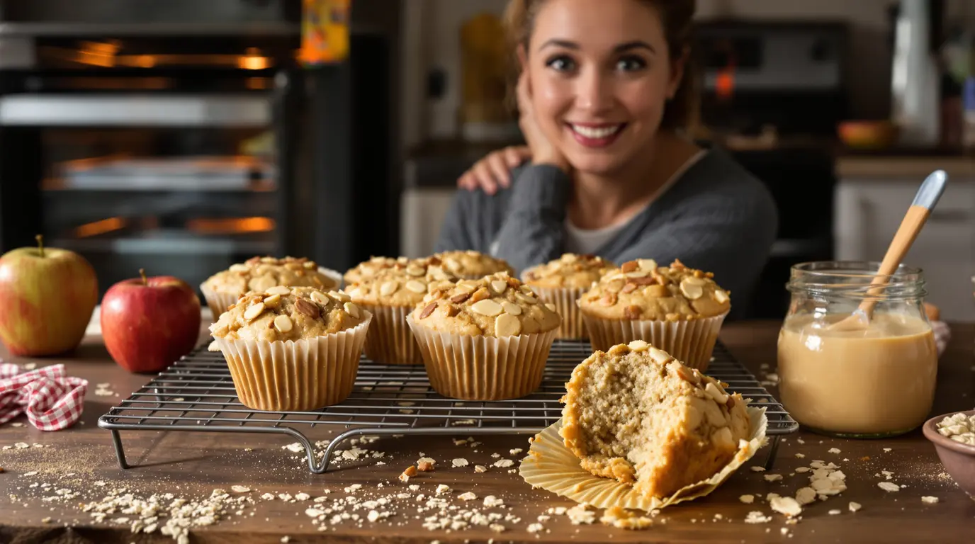 Fini le beurre dans mes gâteaux : je le remplace par un ingrédient du placard pour des muffins avoine-pomme ultra moelleux Fini le beurre dans mes gâteaux : je le remplace par un ingrédient du placard pour des muffins avoine-pomme ultra moelleux