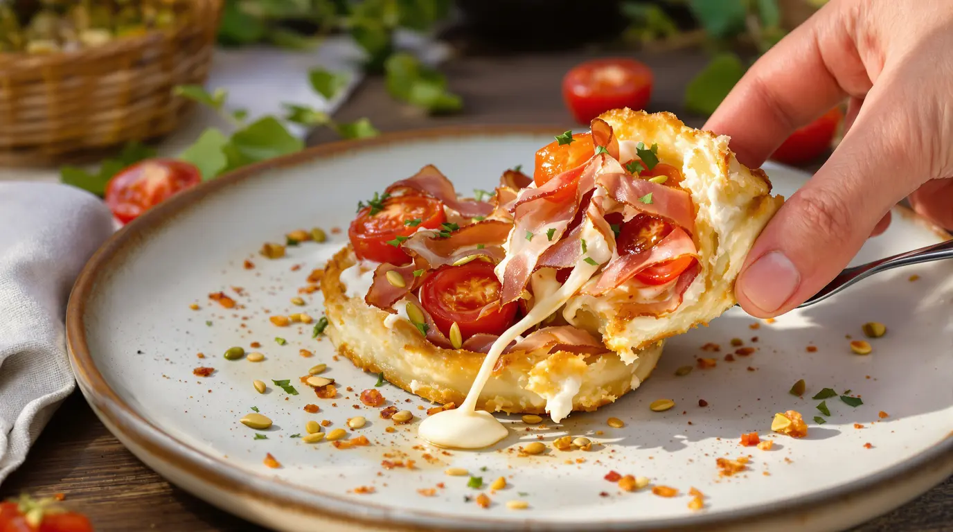 Fini les toasts mous à l’apéro : ces mini tatins tomate-burrata au jambon de Parme croquent et fondent Fini les toasts mous à l’apéro : ces mini tatins tomate-burrata au jambon de Parme croquent et fondent