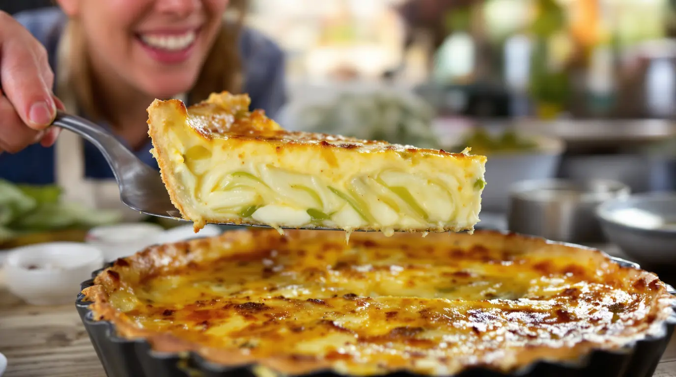 « J'ai remplacé la pâte par un ingrédient tout simple » : ma quiche poireaux-chèvre est ultra fondante « J'ai remplacé la pâte par un ingrédient tout simple » : ma quiche poireaux-chèvre est ultra fondante