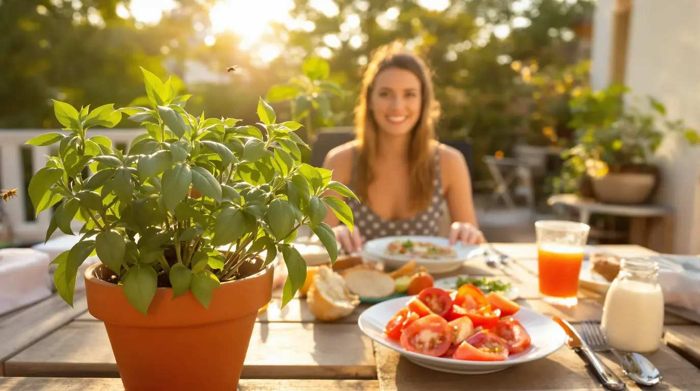 Je mangeais dehors malgré les frelons asiatiques : avec cette plante sur ma table, ils n’approchent plus Je mangeais dehors malgré les frelons asiatiques : avec cette plante sur ma table, ils n’approchent plus