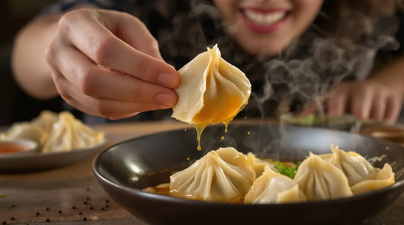 Khinkali : le secret pour manger ces raviolis géorgiens au bouillon sans en perdre une goutte Khinkali : le secret pour manger ces raviolis géorgiens au bouillon sans en perdre une goutte