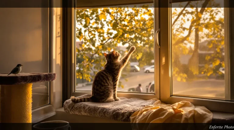 Les vétérinaires sont unanimes : observer dehors par la fenêtre enrichit la stimulation mentale du chat Les vétérinaires sont unanimes : observer dehors par la fenêtre enrichit la stimulation mentale du chat