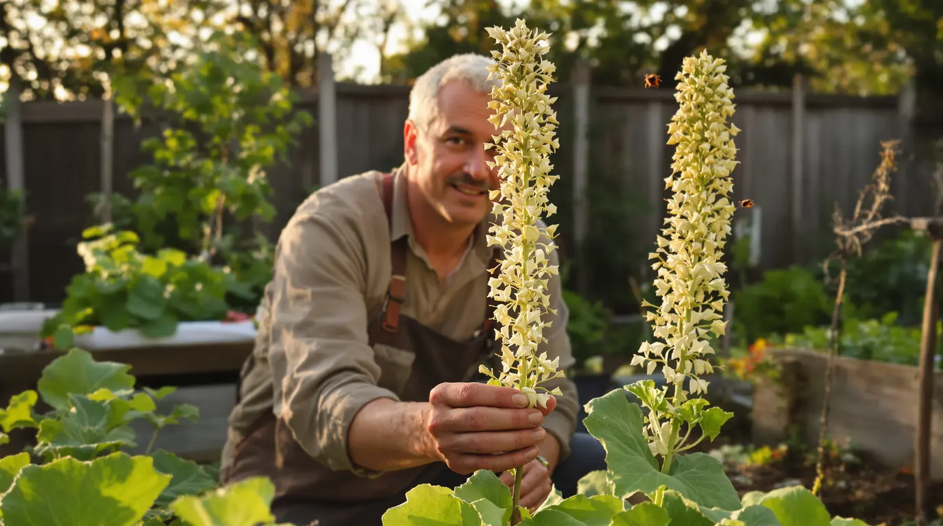 Mon voisin laisse des salades monter en graines au potager, et ce n'est pas pour nourrir les oiseaux Mon voisin laisse des salades monter en graines au potager, et ce n'est pas pour nourrir les oiseaux