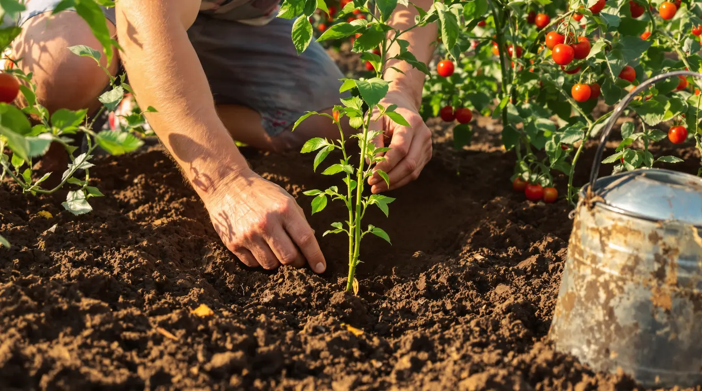 Mon voisin replante ses gourmands de tomates arrachés en pleine terre, et ce n’est pas pour boucher les trous Mon voisin replante ses gourmands de tomates arrachés en pleine terre, et ce n’est pas pour boucher les trous