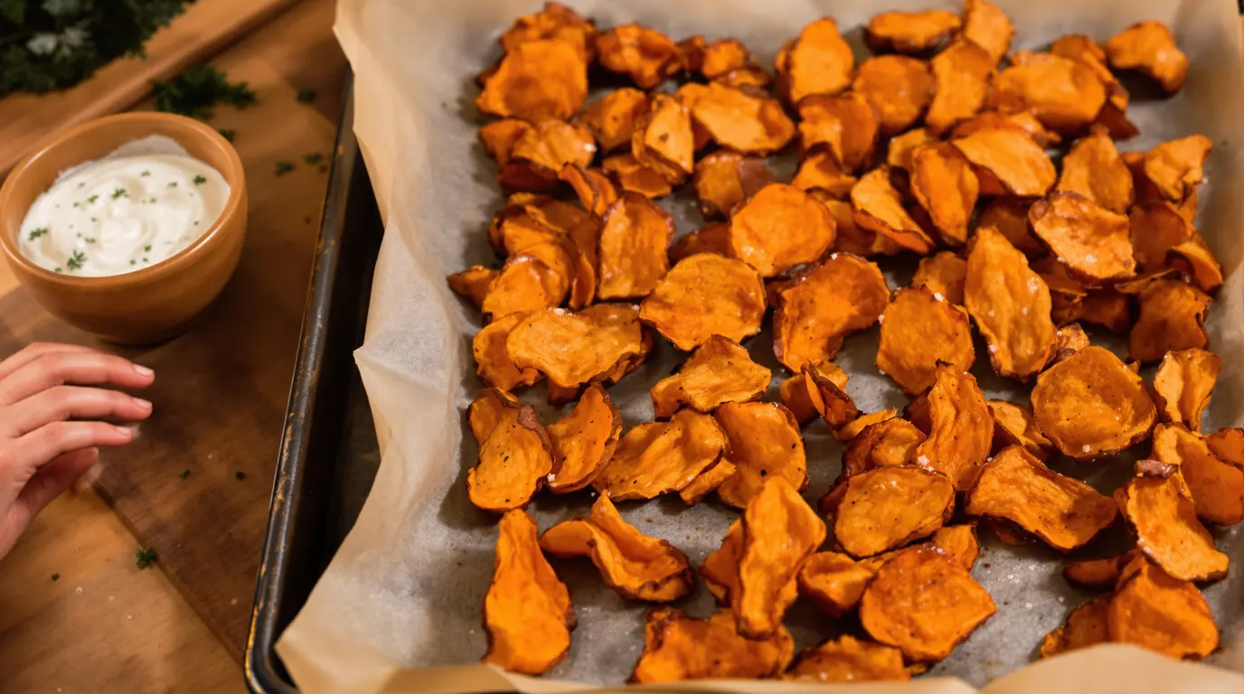 Plus besoin d’acheter des chips : ces chips de patate douce sont croustillantes, légères et faciles Plus besoin d’acheter des chips : ces chips de patate douce sont croustillantes, légères et faciles