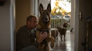Pour rester avec le Malinois qui l’accompagnait en mission, ce maître-chien l’adopte à sa retraite