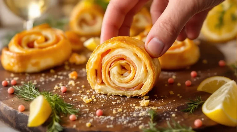 Trop simples pour être si bons ? Ces petits roulés feuilletés au fromage et saumon volent la vedette