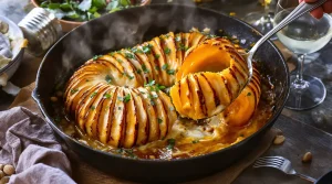 Attention : cette courge butternut tranchée comme un rôti et gratinée au four va illuminer votre automne