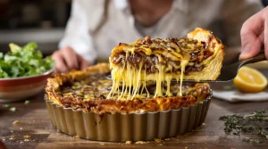 Cette tarte à l’oignon me fait craquer à chaque fois : ma recette ultra simple, fondante et savoureuse