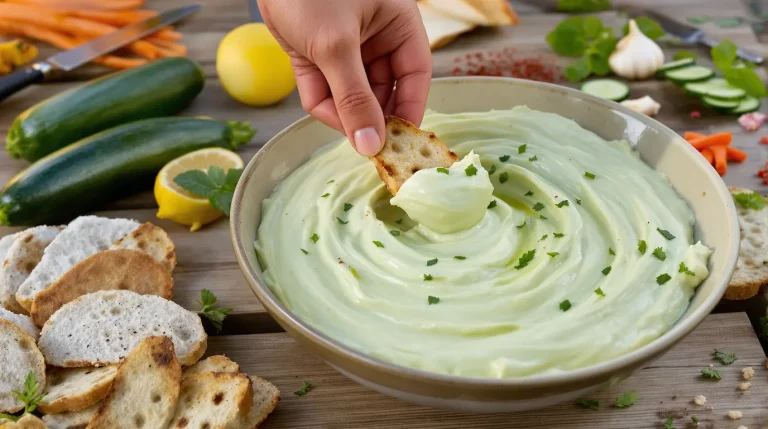 Courgettes en surplus : mixées avec du fromage frais et de la menthe, elles donnent un dip ultra frais pour l'été Courgettes en surplus : mixées avec du fromage frais et de la menthe, elles donnent un dip ultra frais pour l'été
