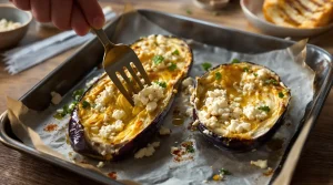 Fini les aubergines dorées à la poêle : les cuisiniers les enfournent entières avec 2 ingrédients