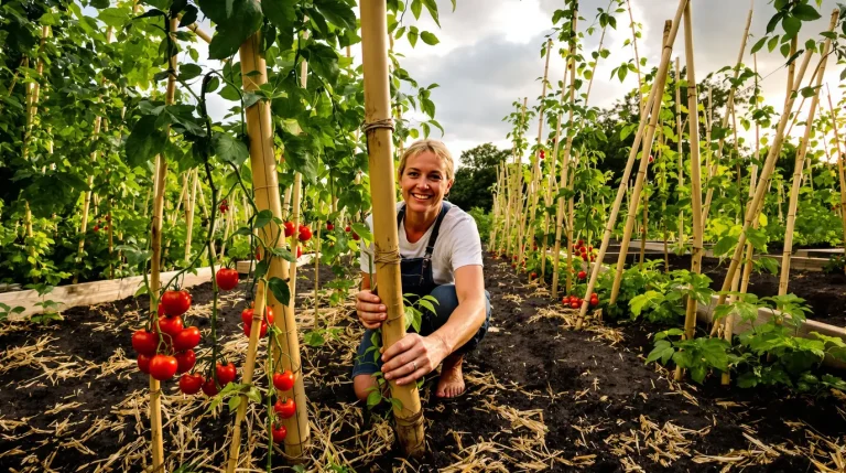 Fini les tuteurs en plastique au potager : cette alternative naturelle fait un carton