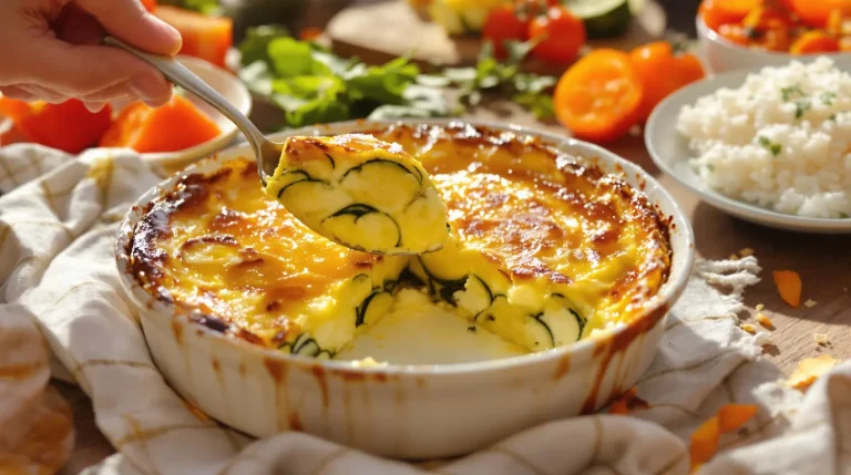 Flan de courgettes : prêt en 20 minutes, il est aussi bon chaud que froid Flan de courgettes : prêt en 20 minutes, il est aussi bon chaud que froid