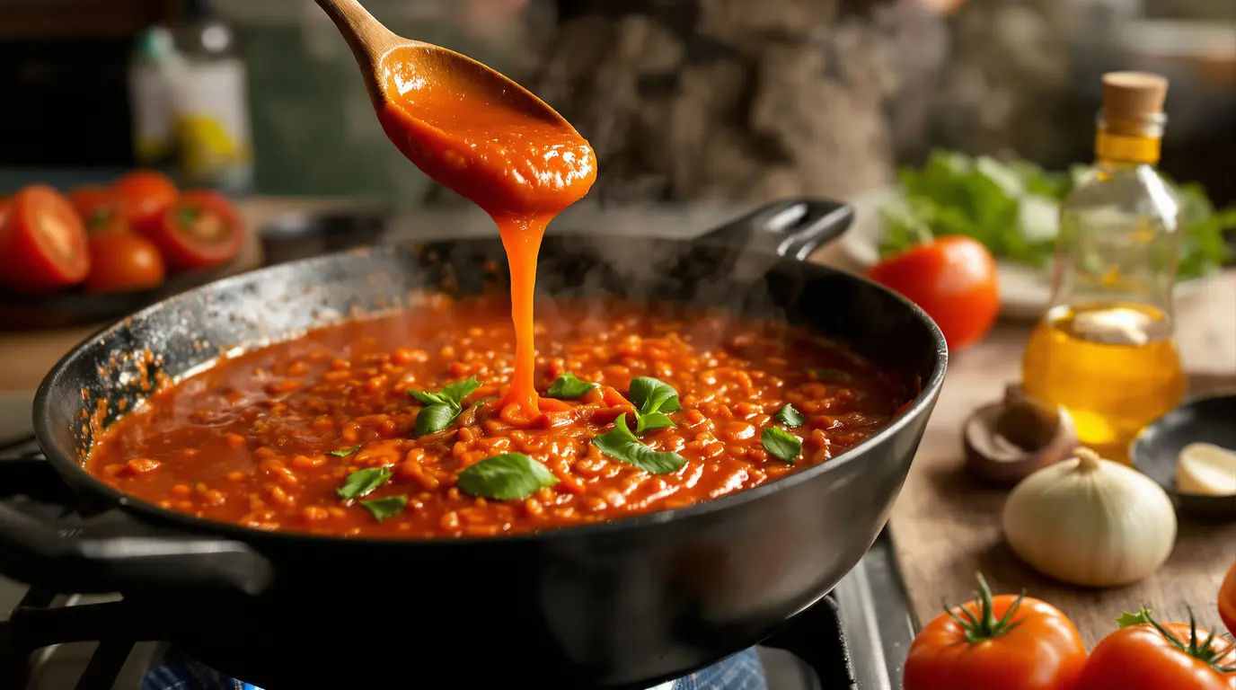 La sauce tomate italienne : j’ai teste cette recette unique au monde, voici pourquoi elle marque La sauce tomate italienne : j’ai teste cette recette unique au monde, voici pourquoi elle marque