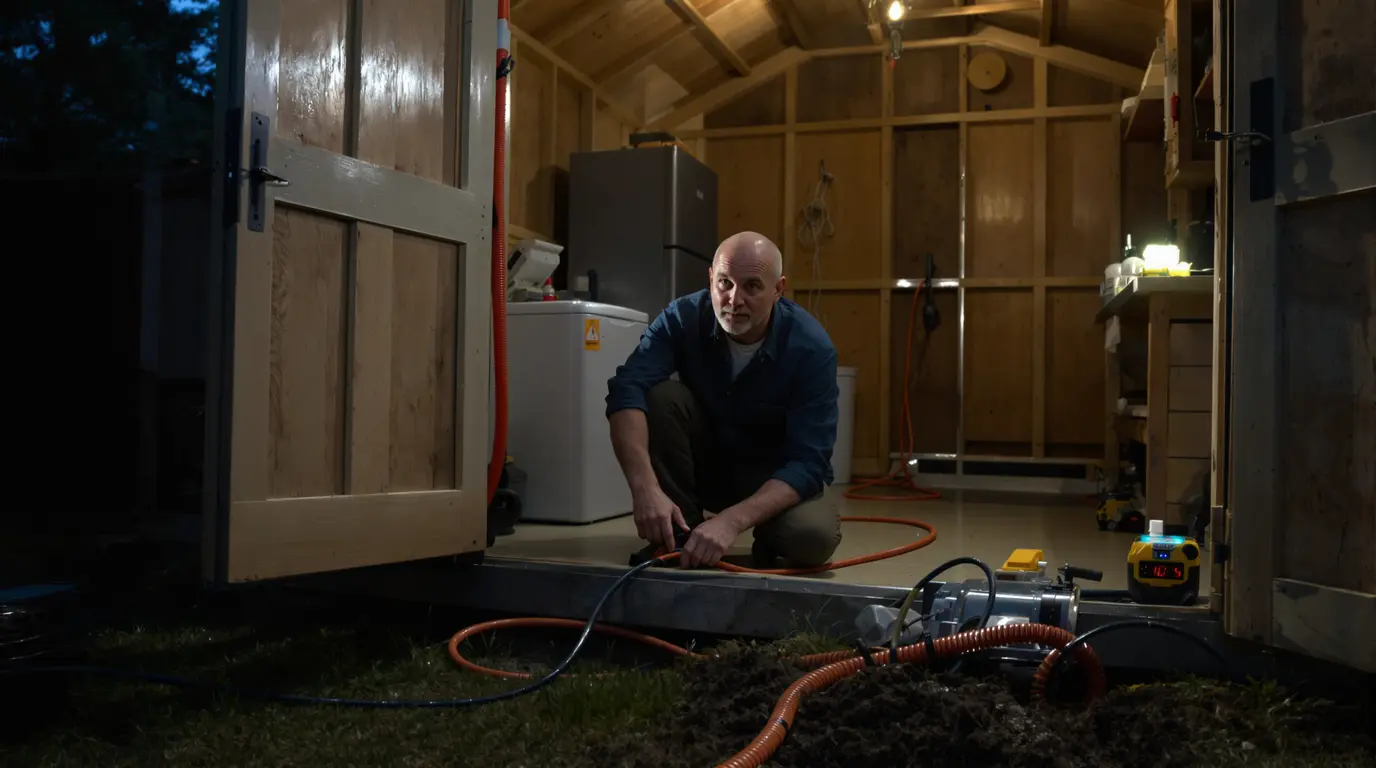 Électricité dans l’abri de jardin : pourquoi une rallonge de 40 mètres ne suffit jamais Électricité dans l’abri de jardin : pourquoi une rallonge de 40 mètres ne suffit jamais